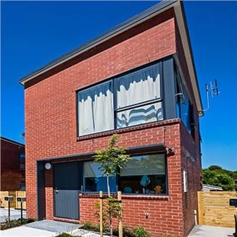 Case con struttura in acciaio a scartamento ridotto