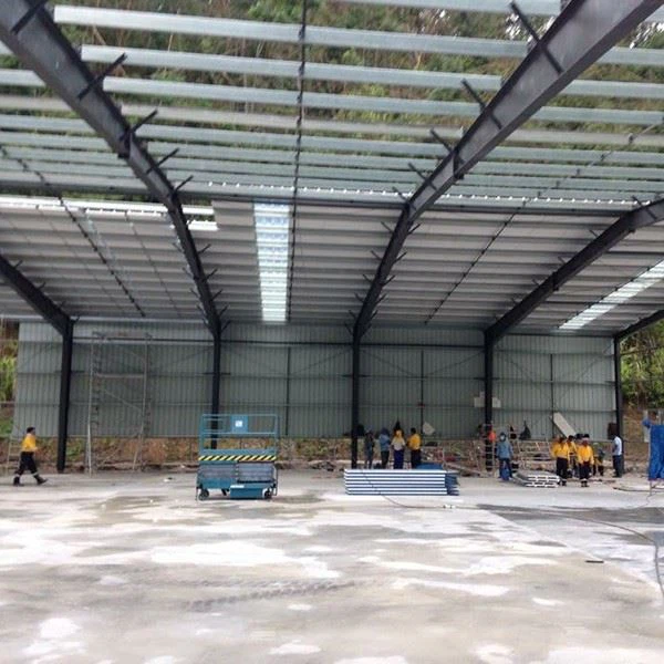 Steel Structure Workshop With Rolling Doors