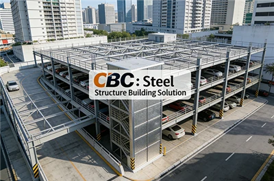 Sistema di costruzione di strutture in acciaio CBC - Proposta di struttura per parcheggio in acciaio a 4 piani nel CBD di Manila